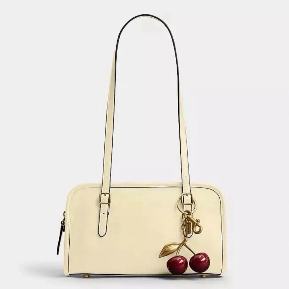 Coach Swing Zip Bag Full Size in Brass/Moonlight Glovetanned Leather NWT - Picture 16 of 16